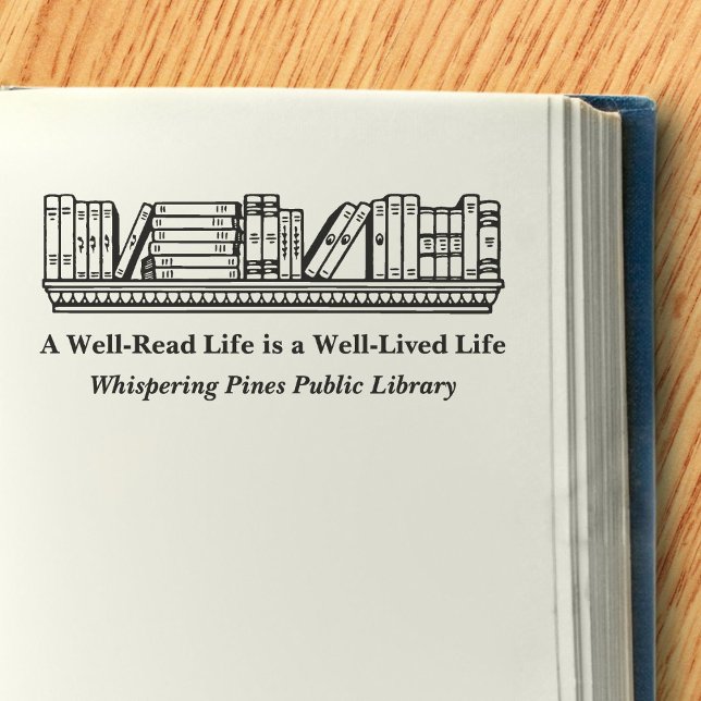 Carimbo Personalizado de Estética do Patrimônio pa (Heritage Aesthetics Custom Stamp for Library Books)