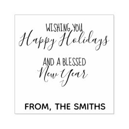 Carimbo Personalizado de Feriados Felizes