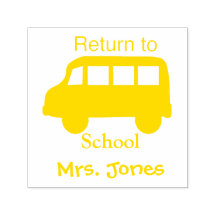 Carimbo Personalizado do Professor Retorno à Escol