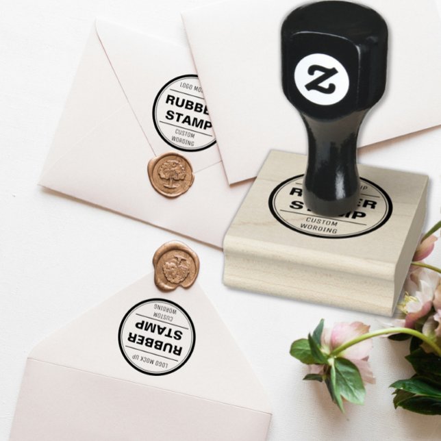 carimbo personalizado, empresa, logotipo, ícone do (Criador carregado)