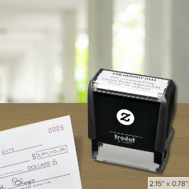 Carimbo Personalizado para Depósito Somente | 4 Li