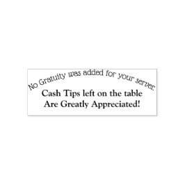 Carimbo personalizado para dicas.