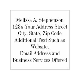 Carimbo Pessoal Personalizado 7 Linhas de Texto