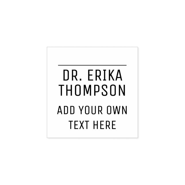 carimbo profissional (médico) para adicionar assin (Impressão)