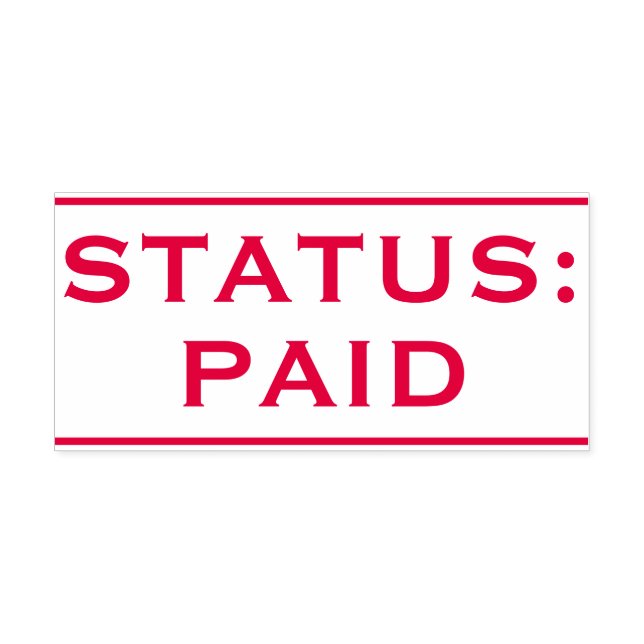 Carimbo simples "STATUS: PAID" (Design)