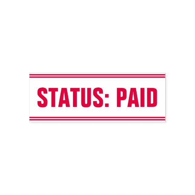 Carimbo simples "STATUS: PAID" (Design)