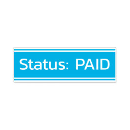 Carimbo simples "Status: PAID"