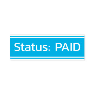 Carimbo simples "Status: PAID"