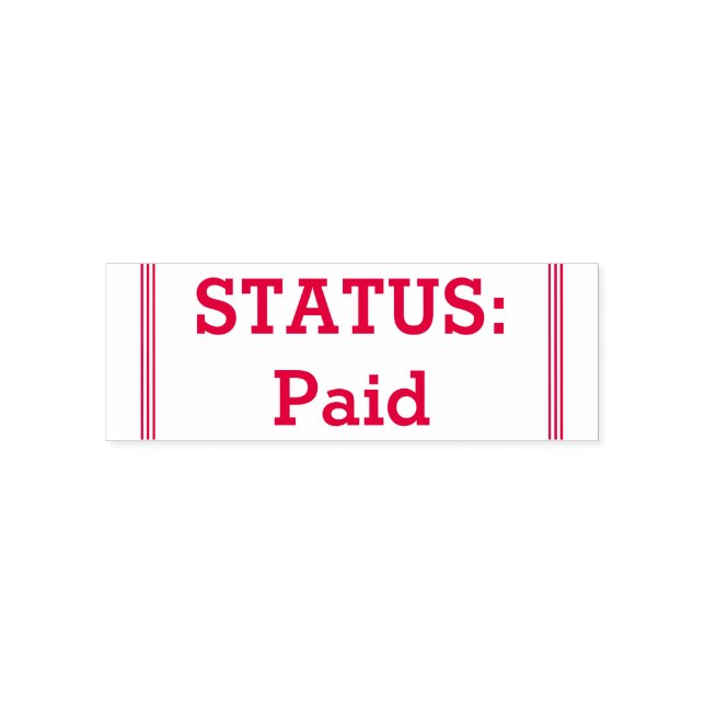 Carimbo simples "STATUS: Paid" (Design)
