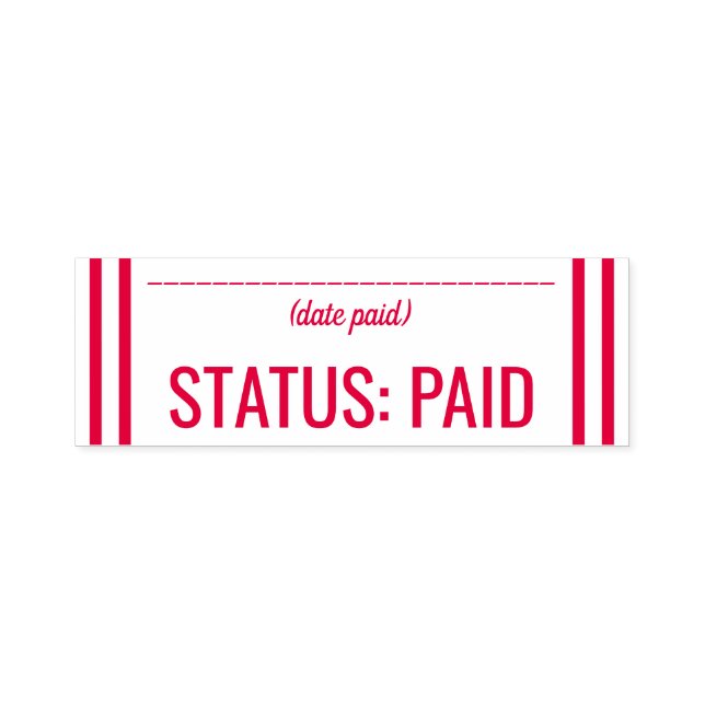Carimbo simples "STATUS: PAID" (Design)