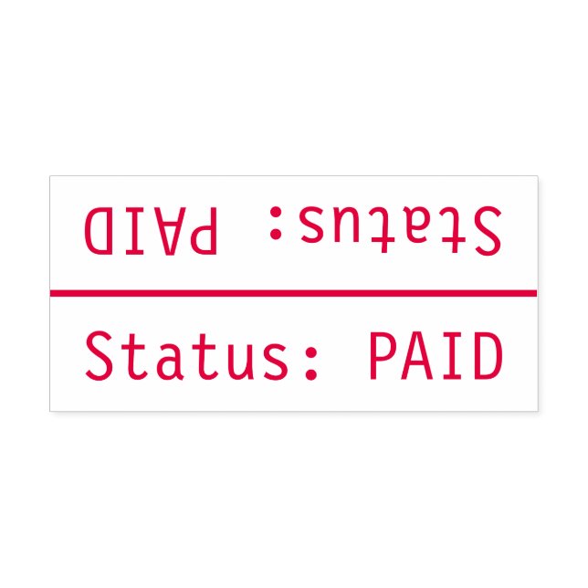 Carimbo "Status: PAID" (Design)
