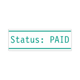 Carimbo "Status: PAID"