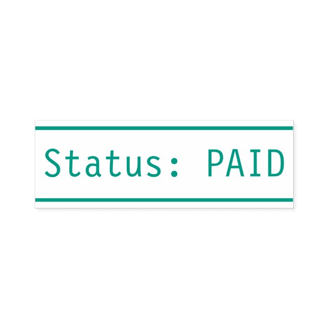 Carimbo "Status: PAID" (Design)