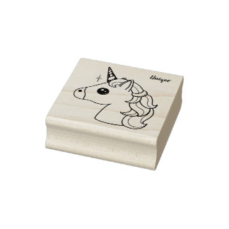 Carimbo único unicórnio - aniversários, guloseimas