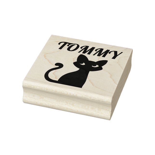 CARIMBOS DE BORRACHA DE NOME PERSONALIZADO DE GATO (Carimbo)