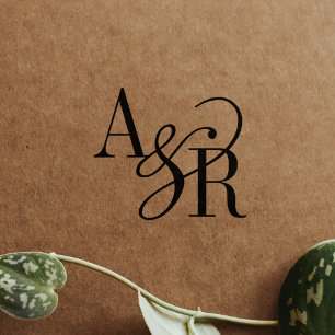 Carimbos de Borracha para Casamento Moderno Chic M