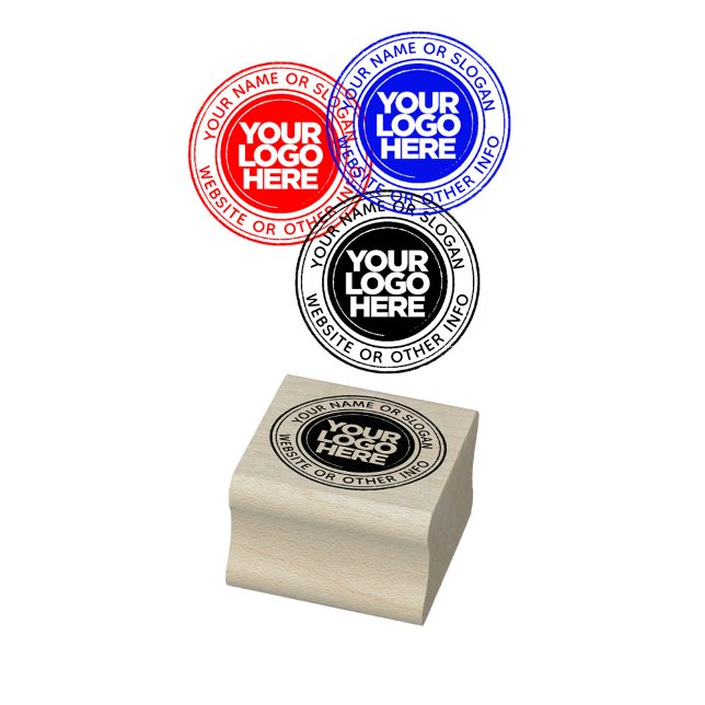 Carimbos de borracha redonda personalizados (custom rubber stamp - any ink color)