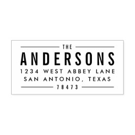 Carimbos de Endereço de Impressão Negrito