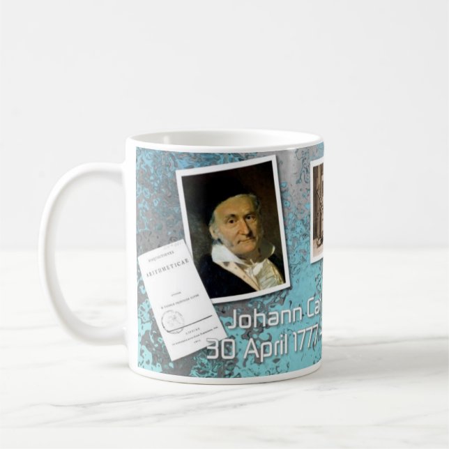 Carl F. Gauss Caneca para amantes da matemática (Esquerda)