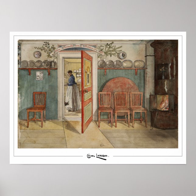 Carl Larsson Zedign Art Poster nº 330 (Frente)