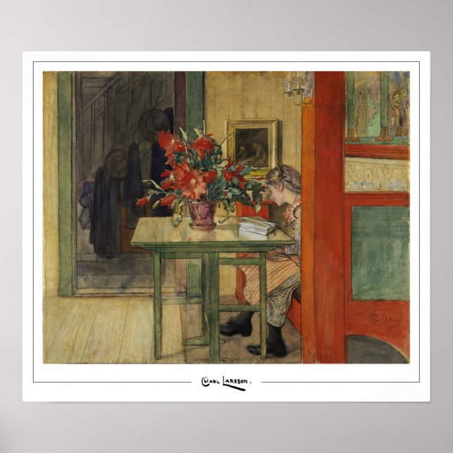 Carl Larsson Zedign Art Poster nº 5 (Frente)