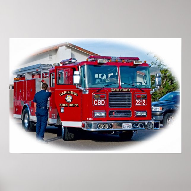 Carlsbad Fire Department Poster (Frente)