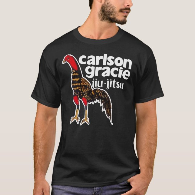 Carlson Gracie Team Logo Rooster Essential T-Shirt (Frente)