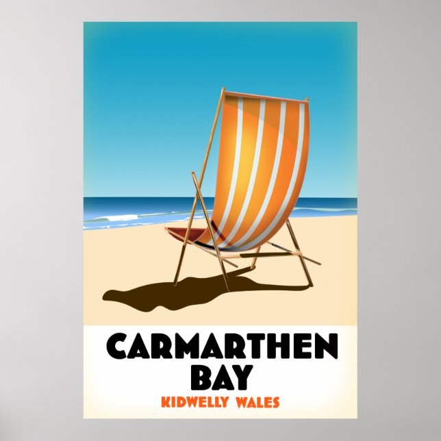 Carmarthen Bay Kidwelly Wales poster (Frente)