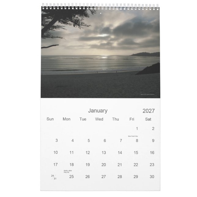 Carmel pelo calendário do mar 2012 (Jan 2027)