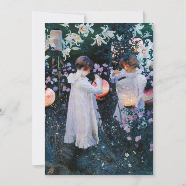 Carnação, Lily, Lily, Rosa | John Singer Sargent (Frente)