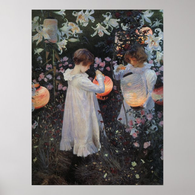 Carnação Lily Rosa Sargent Impressão (Frente)