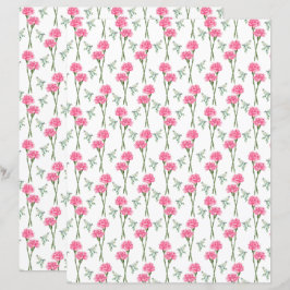 Carnações - Papel Escrapbook