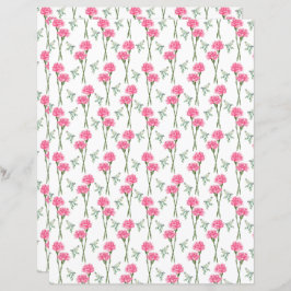 Carnações - Papel Escrapbook