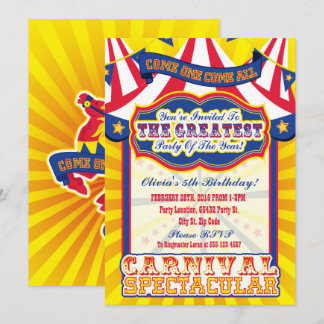 Carnaval - Convites Espetaculares de Aniversário