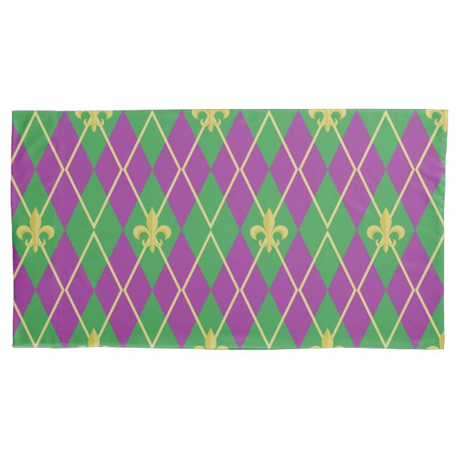 Carnaval de Argyle Pillowcase (Frente)