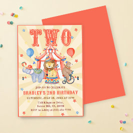Carnaval de Circo e Convite para segundo aniversár