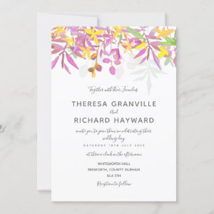 Carnaval de Convite de casamento de Boho Fresco