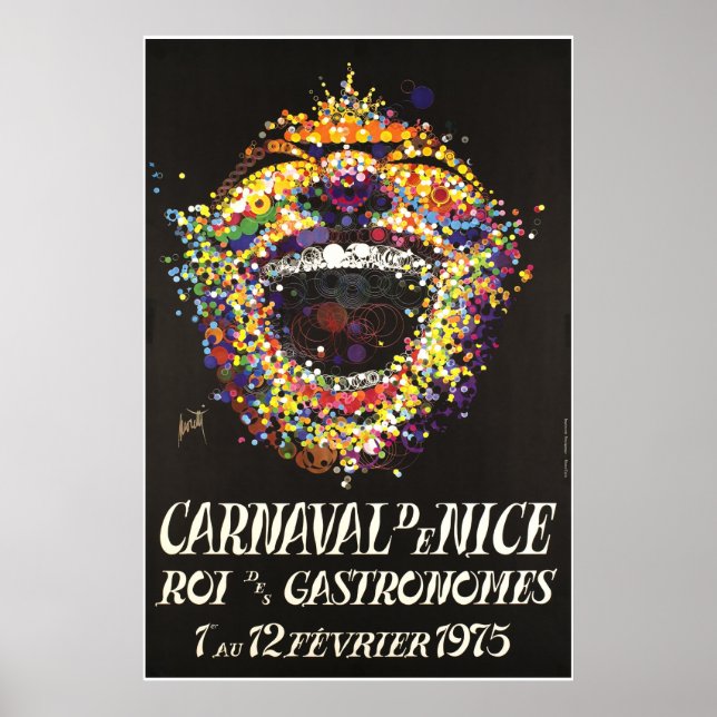 Carnaval de Nice, Roi des gastronomias, Poster (Frente)