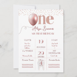 Carnaval do Primeiro Convite de Aniversário de Joy