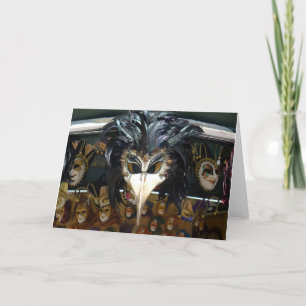 Carnaval Mask, Veneza, Itália - cartão