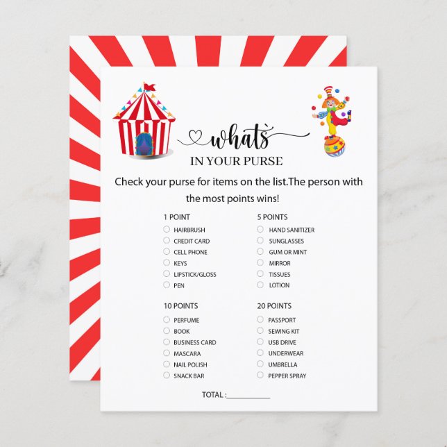 Carnaval O que tem na bolsa? (Frente/Verso)