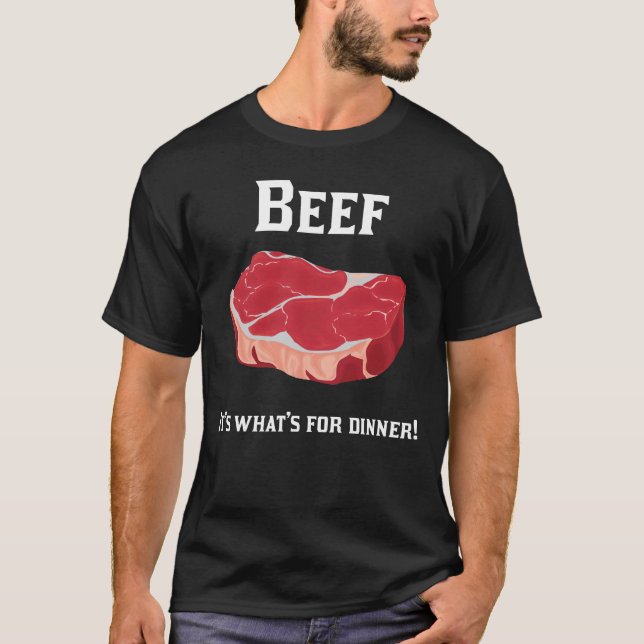 Carne! É o que é para o comensal! t-shirt (Frente)