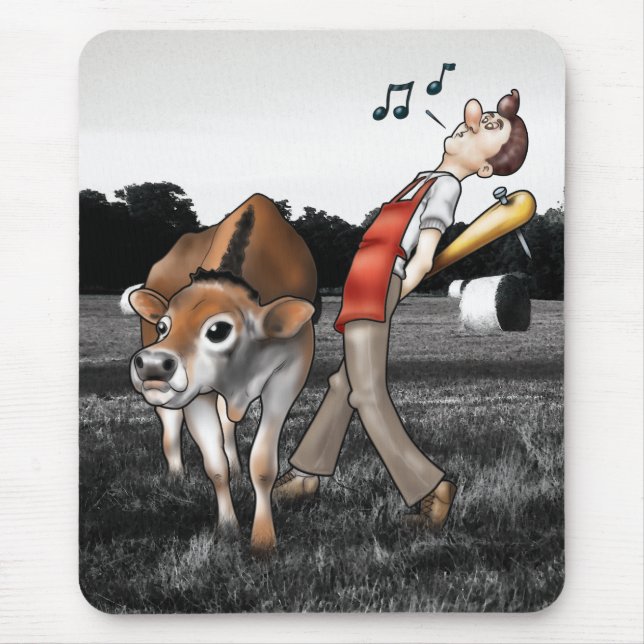 CARNE! Mousepad - impressão das belas artes (Frente)