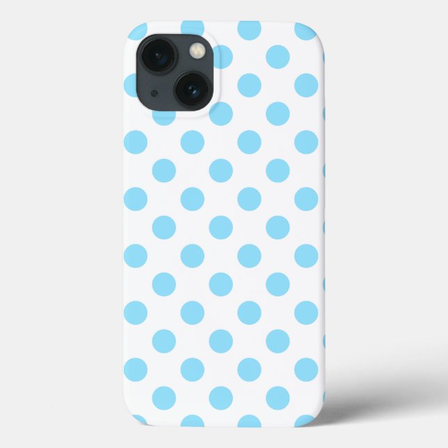 Carneiro azul e branco bolinhas Case-Mate iPhone c (Verso)