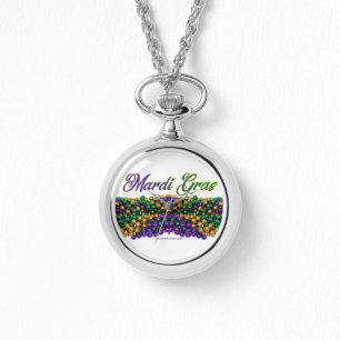 Carneiro de SlipperyJoe Mardi Gras Colares roxos