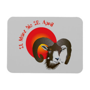 Carneiro - Sternzeichen Premium Flexi íman