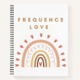 Carnet Frequence Love avec arc-en-ciel 