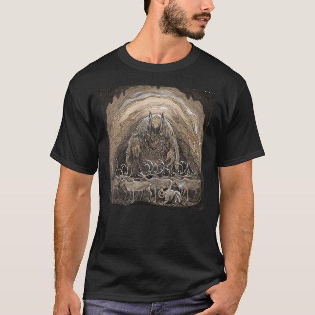 Carnívoro Caverna Pintura em T-Shirt Essencial (Frente)