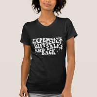 Caro e difícil camiseta traseira da palestra