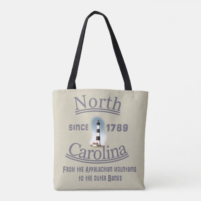 Carolina do Norte Tote Bag - Bolsa com Classe (Verso)